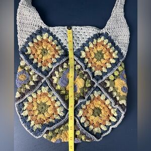 Urban Outfitters Boho crochet knit hobo bag